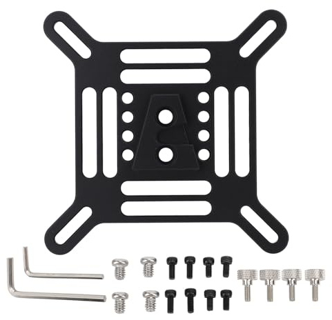 Beufee Placa Adaptadora De Montaje VESA para Soportes De TV, Convierte Patrones VESA De 75x75 Y 100x100 A 200x200 Mm Adaptador VESA para Monitor De Trípode con Jaula para Cámara