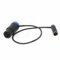 HangTon Audio Mixer Cable for Blackmagic Pocket Cinema 6K Canon C70 Camera, Mini XLR TA3M to XLR 3 Pin Right Angle Low-Profile 40cm Blue