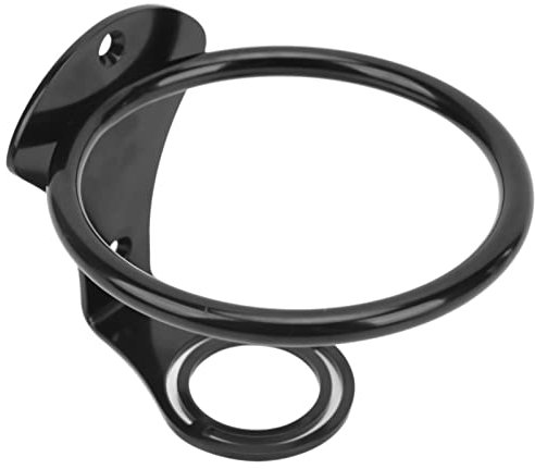 Porte-gobelet en Acier Inoxydable avec Tasses Noires, Bouteilles, Canettes de Rangement pour Voiture, Bateau Marin, Yacht, Camion, Caravane et Camping-Car