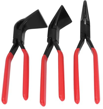 YUMILI Metal Bending Pliers, Metal Bending Pliers with Straight Jaw 45° 90° Hard Steel 30-35hrc Hand Sewing Tool for Bending and Flattening Sheet Metal