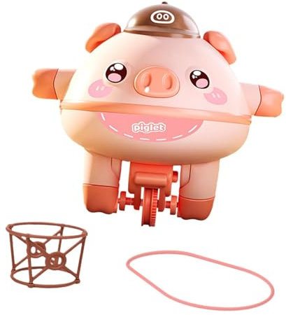 harayaa Neuartiger Seiltanz-Tumbler, Balance-Schweinchen, Ferkel, Balance-Roboter, ROSA