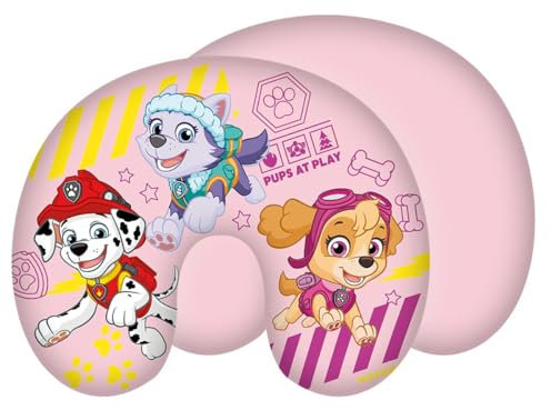 Jerry Fabrics Paw Patrol Reisekissen Nackenkissen Pups at Play mit Marshall Skye Everest 28 x 33 cm 100% Polyester