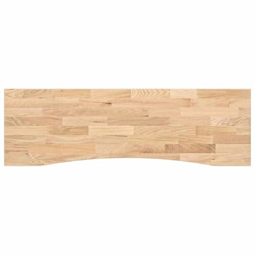 vidaXL Schreibtischplatte Unbehandelt 160x50x2,5 cm Massivholz Eiche, Arbeitsplatte, Küchen Arbeitsplatte, Ersatztischplatte, Tischplatte