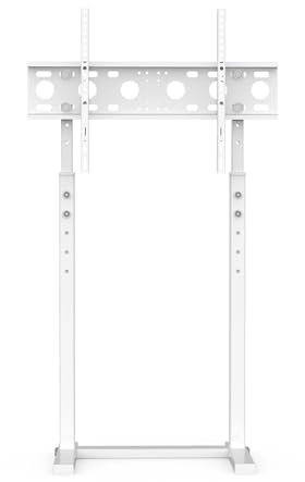 CZKE Soporte de suelo para TV, altura ajustable, soporte de TV de pie para pantallas LED LCD de 32 a 65 pulgadas (blanco)