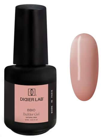 DIDIER LAB BBIO Builder Gel in a Bottle - Natural Skin - Clean Formula Free from HEMA and TPO - Self-Leveling Builder Gel for Nails - Builder in a Bottle Gel for Strengthening Nails - 15ml