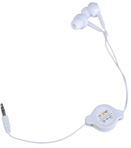 TingHaoO Portable 3.5mm Earphones With Retractable Cable Headsets For Smartphones Tablets Desktop Computers Accessories