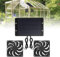 Rppiup Solar Ventilator Gewächshaus, 10W Solarpanel Ventilator mit DC Doppellüfter, IP65 Wasserdicht Ventilator Solarbetrieben, Solar Lüfter für Gewächshäuser, Hühnerställe, Schuppen, Haustier Häuser