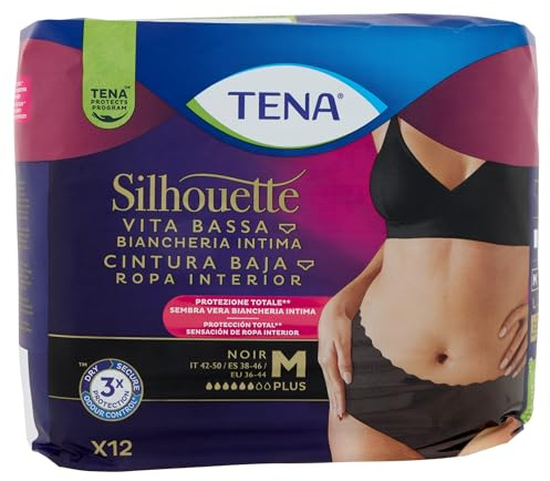 TENA SILHOUETTE NOIR M V/B 12P
