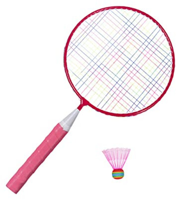 Toddmomy 1 Satz Badminton Set mit Schlägern und Bällen Robuste Outdoor Spielzeuge für Sportaktivitäten Fördert und Bewegung im Freien