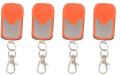 4PCS Automatische Tür Fernbedienung der Tür, 433,92 MHz Gate Control Remote Key FOB mit Schlüsselbund für Scheunen-, Garage-, Lager- und Hühnchen -Stalltüren