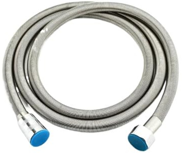 150CM Shower Hose Bathroom Water Heater Sprinkler Stainless Steel Soft Bath Tube Plumbing Hose Gold(Matt Brushed)