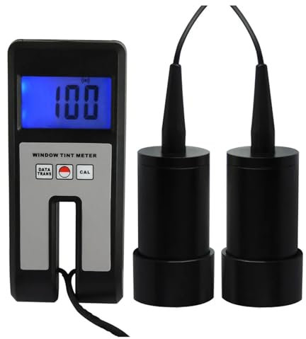 KAKAK 100% Range Glass Plastic Visual Light Transmission 18mm Thickness Continuous Measuring Digital Window Tint Meter With Sensor Comprehensive Measurement Capability