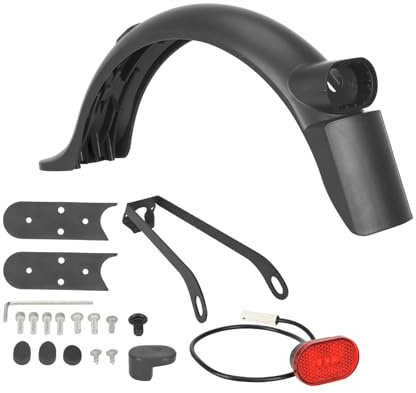 pumpumlia Hinteres Schutzblech für Elektroroller, Spritzschutz mit Rücklicht, für Halterung