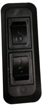 Interrupteur de chevet à double commande en ligne de type bateau 250 V, interrupteur à bascule à double position for lampe de table, interrupteur à bouton-poussoir for éclairage LED(Black)