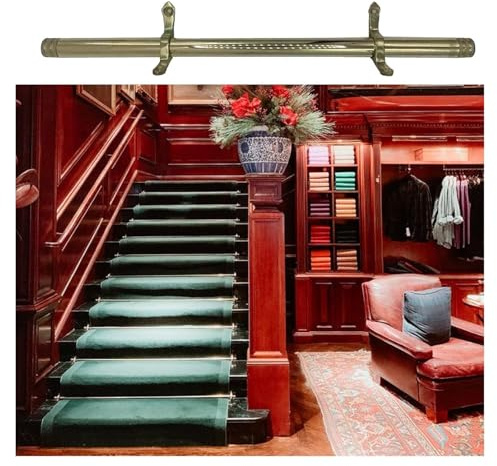QUSYZD Barres d'escalier, Supports pour Tapis d'escalier intérieur, Fixation pour Tapis d'escalier, Lot de 10,10 pcs