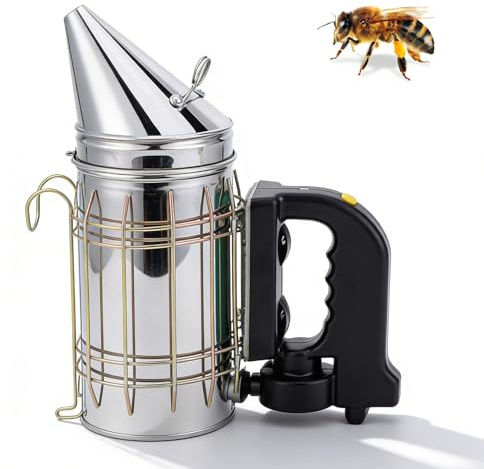 Edelstahl Bee Hive Smoker,Imker Smoker,Bienenstock Smoker Edelstahl,Smoker Aaus Edelstahl Für Bienen Für Anfänger,Bienen,Imkereibedarf,Powerbank Oder Batterie