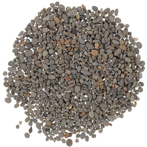 FOMIYES Riverbed Natural Stones 2-5mm, 50g Bag Fish Tank Stone Decoration and Mini Garden Rock Scenery Basing for Aquarium and Flowerpot Ornament