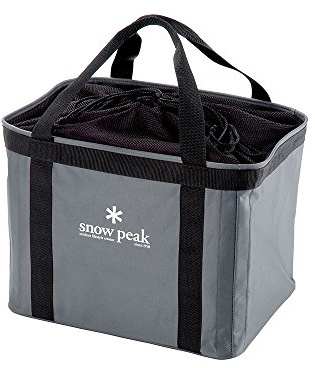 Snow Peak Mehrzweck-Tragetasche, UG-080, Nylon, Getriebebehälter, Camping-Produkt, entworfen in Japan, lebenslange Produktgarantie, grau, 31 x 27 x 38cm