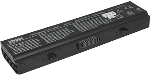vhbw Akku kompatibel mit Dell Inspiron 14, 17, 1525, 1526, 1546, 1440, 1750, 1545 Notebook (4400mAh, 11,1V, Li-Ion, Schwarz)