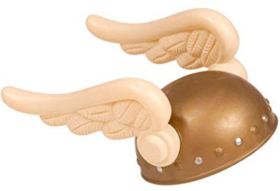 Horror-Shop Gallier Helm mit Flügel