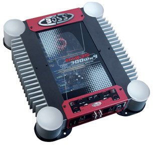 Boss RT635, amplificador de potencia Mosfet de 2 canales, serie Riot + control remoto para subwoofer, 2 x 200 W RMS @ 4 ohmios, 2 x 600 vatios RMS @ 2 ohmios estéreo, 1 x 1200 vatios RMS @ 2 ohmios