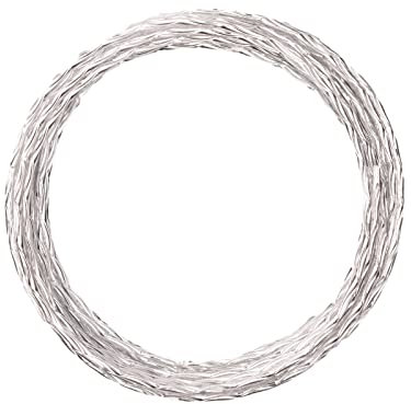 Vaessen Creative Aluminiumdraht, Silber, 2mm x 5m, Aluminium Wire, Basteldraht, Dekodraht, Floristikdraht Aludraht Classic Schmuck 2 mm x 5 Meter | Biegsam Schmuckdraht, 500 x 0.2 x 0.2 cm