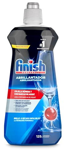 Finish Abrillantador Lavavajillas, vajilla seca, brillante y sin marcas - 500ml - 125 lavados