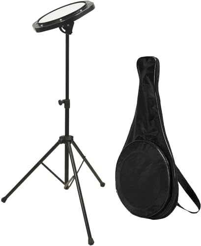 On-Stage DFP5500 Drum Practice Pad - Elevate Your Drumming Skills, Premium Silicone Pad, Sturdy Stand, Convenient Carrying Bag, Designed for Drummers of All Levels, Perfect for Quiet Practice