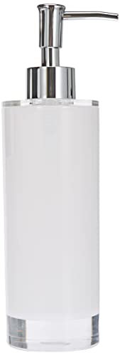 Excelsa Linea Bagno Seifenspender 300ml in weiß, Polystyrol, 6.5 x 6.5 x 22 cm