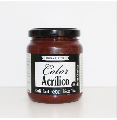 Pintura acrilica efecto pizarra. Chalk Paint color- 06 marron chocolate ref 57599