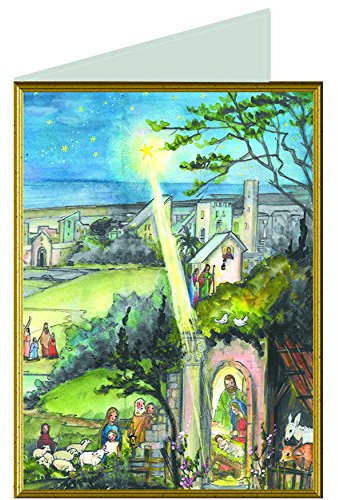 Weihnachtskarte Krippe 99550 Richard 'Sellmer Adventskalender Weihnachten Karte 12 x 17 cm mit Umschlag
