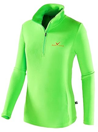 Black Crevice Damen Fleece Skirolli, grün/rot, 44
