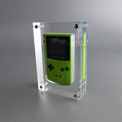 LOBOTEC Nintendo Gameboy Color Acrylglas Block Color Star, Videospiel Retro Konsolen Case aus hochwertigem Plexiglas, Präsentation und passende Schutz Hülle, Game Boy Gehäuse zum Verschrauben