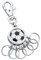 Jadani Schlüsselanhänger Kingsport Goal mit 6 abnehmabren Ringen…
