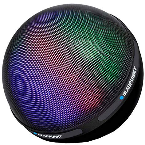 Blaupunkt BT08LED Drahtloser Bluetooth Lautsprecher Wireless 3000 mAh AUX MicroSD LED-Beleuchtung Radio Diskokugel
