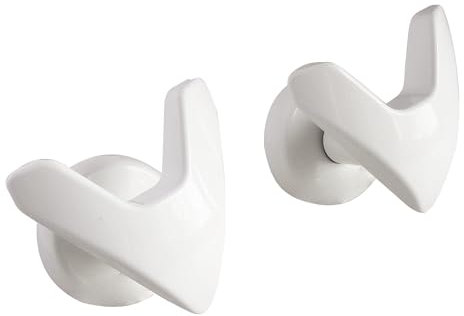 SOMATHERM FOR YOU - B21816B - Haken V für trockene weiße Handtuch - für die Schraube des Flachrohres