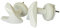 SOMATHERM FOR YOU - B21816B - Haken V für trockene weiße Handtuch - für die Schraube des Flachrohres