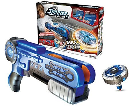 Sliverlit - SPINNER MAD - Lanceur avec 1 Toupie Incluse - Disponible en 4 Couleurs - Stickers Inclus dans le Coffet - Jouet Compatible avec Toute La Gamme - Jouet pour enfant dès 5 ans
