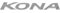 Hyundai 86310J9000 Schriftzug Kona Aufkleber Heckklappe Emblem Logo Chrom