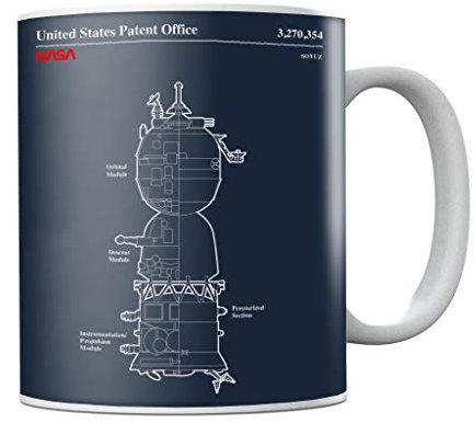 Nasa Soyuz Spacecraft Blueprint Mug