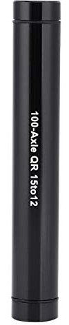 Yosoo Health Gear Adattatore per Mozzo per ASSE Passante per Bicicletta da 15MM a 12MM, Perno per Forcella per Ruota di Bicicletta da 15 MM Perno Passante Anteriore a 12 MM Adattatore(Nero)