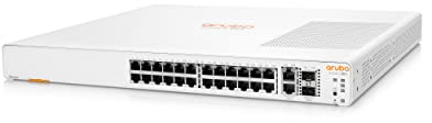 HPE Aruba Instant On 1960 24G PoE 20p der Kl.4 4p der Kl.6 2XGT 2SFP+ Switch (240W PoE Kl.6 / 370W PoE Kl.4 JL807A)