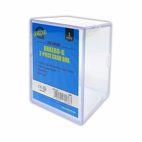 Arkero-G 2-Piece 150 Count Card Box (für über 150 Karten) - Schutzbox für Poke, Magic, YuGiOh! Sammel-Karten