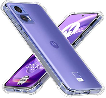 Cresee kompatibel mit Motorola Edge 30 Neo Hülle Case, Transparente Handyhülle mit Verstärkte Ecken Schutzhülle Dünn Weich Cover Stoßfest Bumper für Moto Edge 30 Neo, Transparent