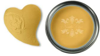 Nordic Chic Chalk Paint | Colour French Mustard | 750ml | for Furniture, Wood, Metal and more | zero VOC | Ecolabel | EN 71-3 Cert. (can be used on Childrens Furniture)