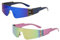 2 Paare Futuristische Brille Sonnenbrille,Schnelle Brille Rave,Randlos Schnelle Brille,Futuristische Verspiegelte Sonnenbrille,Herren Damen für Rollenspiele, Faschingspartys (Blau und Violett)
