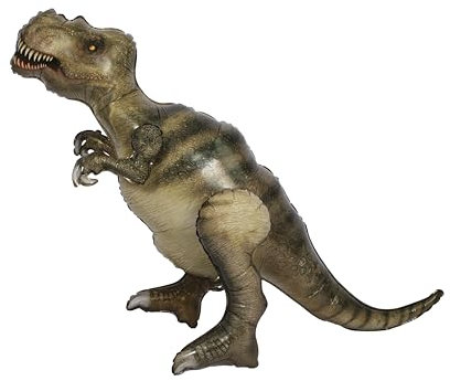 P' CLOWN Dinosaurier-Aluminium-Ballon, Luft, zum Hinstellen, perfekt für Dekoration für Geburtstag, Taufe, Babyparty (T-Rex)