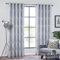 always4u Vorhang, 100 % blickdicht, Samtvorhänge mit silbernen Linien, doppelte Vorhänge mit Wärmeisolierung mit Ösen, für Wohnzimmer, Schlafzimmer, Küche, elegant, modern, Silber, 2 Stück, 140 x 175