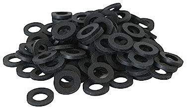 KINETICS LINE Gummi Flachdichtung 1/2 Zoll Spezial (18.5 x 10 x 2mm) 100 Stück Sanitär, Klima, Lüftung, Rohrleitungs und Garten (von -40°C bis 110°C)