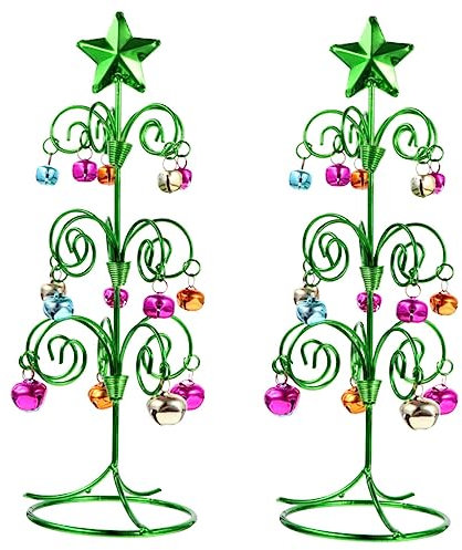 Amosfun 2 STK Mini-Weihnachtsbaum Metallischer Weihnachtsbaum Tisch-Weihnachtsbaum Weihnachtsbaum Modelle Weihnachtliche Tischdekoration Entzückender Weihnachtsbaum Spiral- Baum Aus Metall